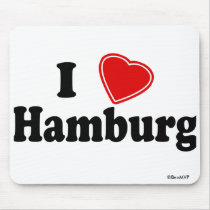 I Love Hamburg mousepads