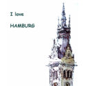 I Love Hamburg Tshirt by elizabethgw I Love Hamburg Tshirt