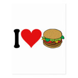 I Love Hamburgers * Postcard