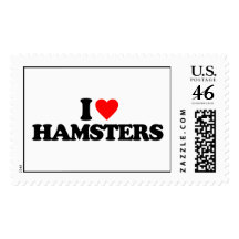 I LOVE HAMSTERS STAMPS