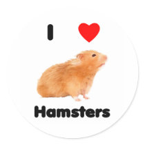 I love hamsters Sticker
