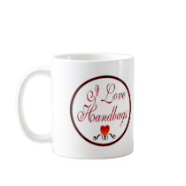 I Love Handbags mugs