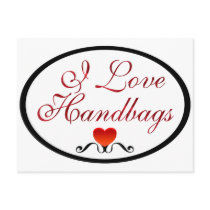 I Love Handbags postcards by fashionfiles I Love Handbags postcards