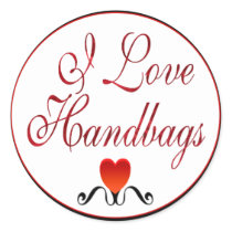 I Love Handbags stickers by fashionfiles I Love Handbags stickers
