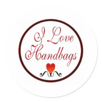 I Love Handbags stickers by fashionfiles I Love Handbags stickers