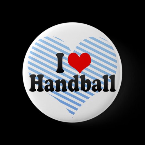 I Love Handball Button