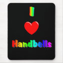 I Love Handbells mousepads by cordura5 I Love Handbells mousepads