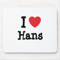 I love Hans heart custom personalized mousepads by funnycustomtshirts I love Hans heart custom personalized mousepads