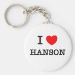I Love Hanson Keychains