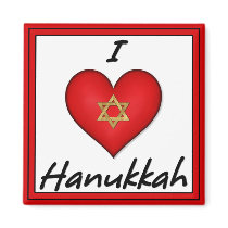 I Love Hanukkah magnets by Spice I Love Hanukkah magnets