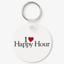 I Love Happy Hour keychains