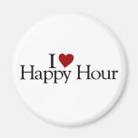 I Love Happy Hour Refrigerator Magnets