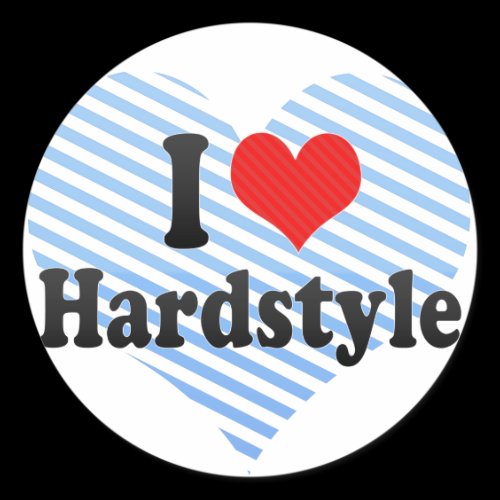 I Love Hardstyle Stickers