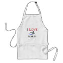 I Love Hares aprons