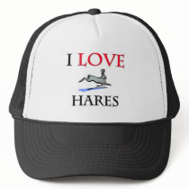 I Love Hares hats