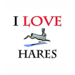 I Love Hares T Shirt