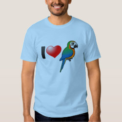 I Love Harlequin Macaws Men's Basic T-Shirt