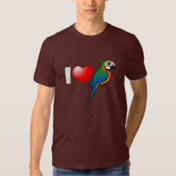 I Love Harlequin Macaws Men's Basic American Apparel T-Shirt