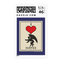 I Love Harpies postage