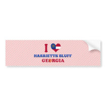 I Love Harrietts Bluff, Georgia Bumper Sticker