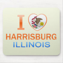 I Love Harrisburg, IL Mousepads
