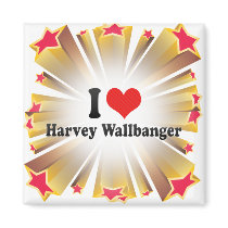 I Love Harvey Wallbanger Magnets