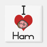 I love-hate ham refrigerator magnet
