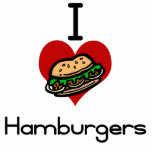 I love-hate hamburger photo cutout