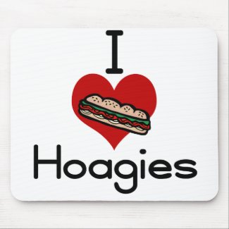 I love-hate hoagies mousepad