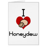 I love-hate honeydew greeting card
