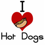I love-hate hot dog photo cutouts