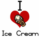I love-hate ice cream cone photo sculpture