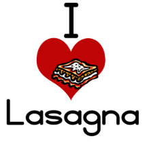 I love-hate lasagna photo cut outs