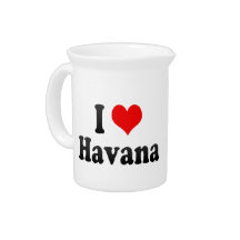 I Love Havana, Cuba Drink Pitchers