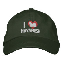 I Love Havanese Dark Baseball Cap