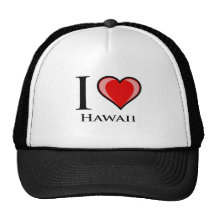 I Love Hawaii Mesh Hat