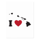 I Love Hawaii Post Card