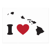 I Love Hawaii Post Card