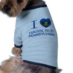 I Love Hawk Run, PA Dog T-shirt