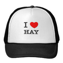 I Love Hay Mesh Hats