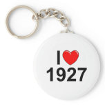 I Love (Heart) 1927 Keychain