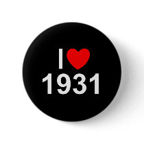 I Love (Heart) 1931 Pins