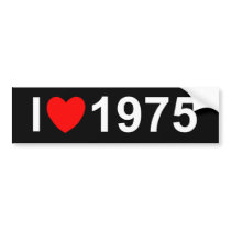 I Love (Heart) 1975 Bumper Stickers