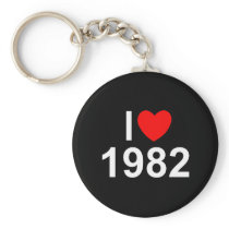 I Love (Heart) 1982 Key Chains