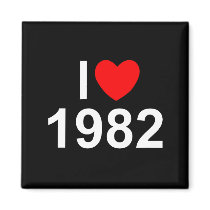 I Love (Heart) 1982 Refrigerator Magnets
