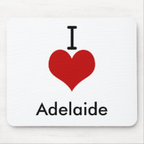I Love (heart) Adelaide Mouse Pad