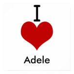 I Love (heart) Adele Posters
