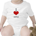 I Love (heart) Aditya Tee Shirt