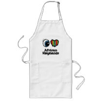 I Love (Heart) African elephants aprons