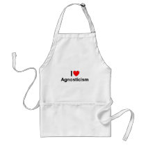 I Love (Heart) Agnosticism Aprons